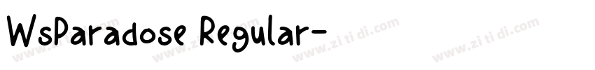 WsParadose Regular字体转换